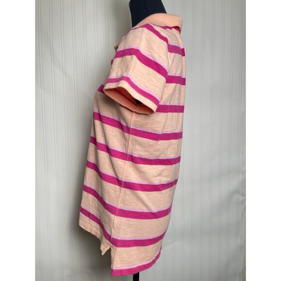 American Eagle Outfitters Collared Button 2010 Polo Women Size Large Pink Coral - Picture 5 of 10